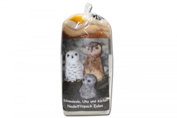 Nadelfilzpack Eulen