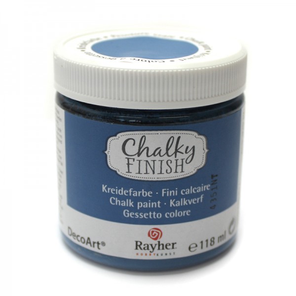 Chalky-Finish Kreidefarbe 118 ml - azurblau