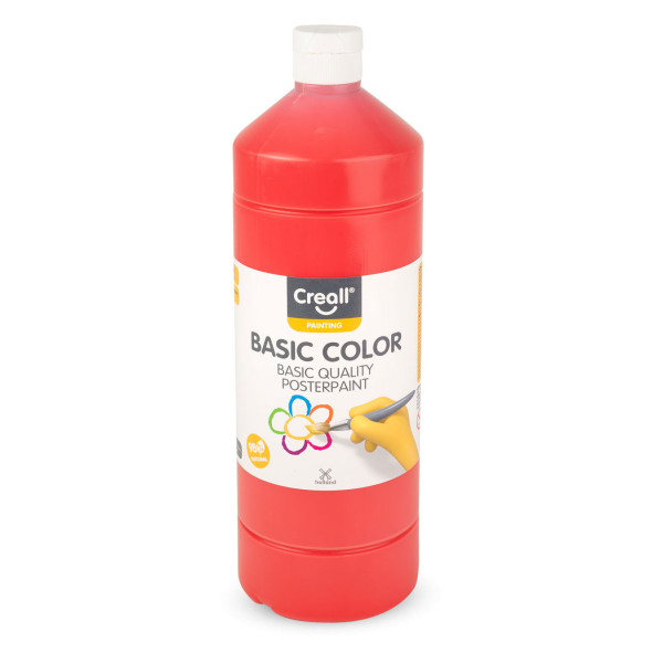 Basic-color, Schultempera, 1000 ml, hellrot