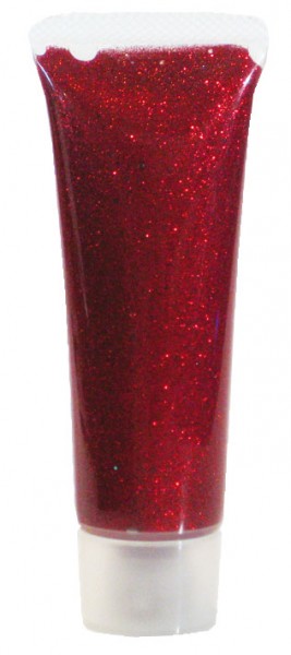 Eulenspiegel Glitzer-Gel, 18 ml, Rot-Juwel holographisch