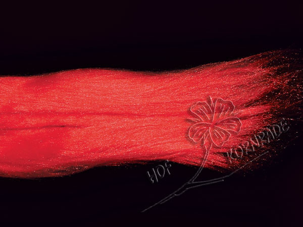 Maulbeerseidenfasern, Kammzug, rot, 10g