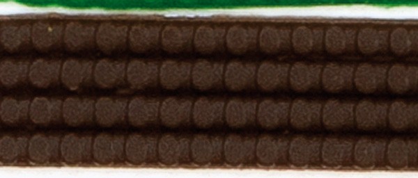 Wachsperlstreifen, 2mm, 20cm, 11 Stk., mocca