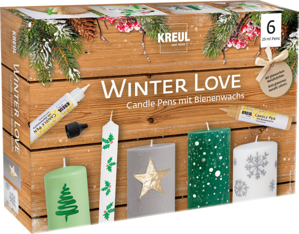 KREUL Candle Pen 6er Set Winter Love