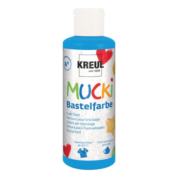 Mucki Bastelfarbe, 80 ml, Blau