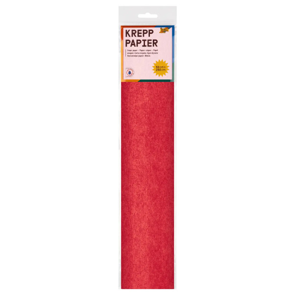 Krepppapier, 50 cm x 2,5 m, feuerrot