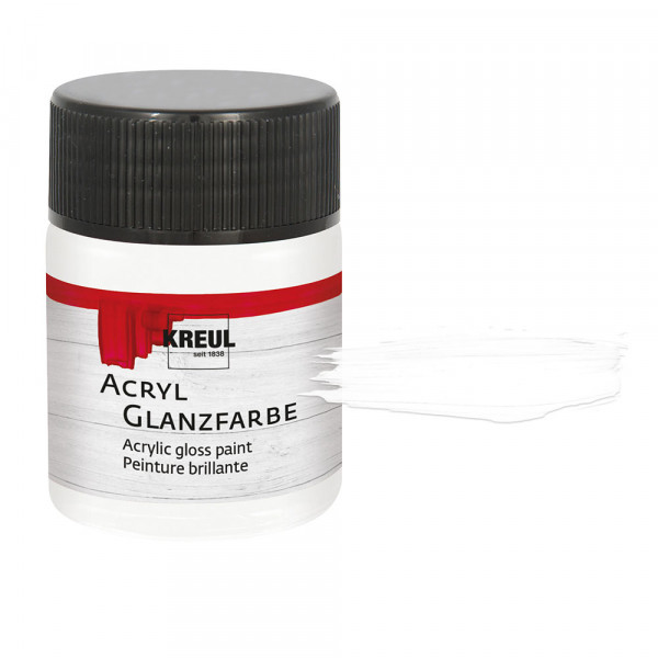 Kreul Acryl-Glanzfarbe, 50 ml, Farblos