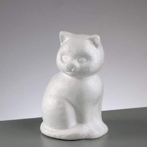 Styropor-Katze, 13 cm