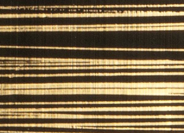 Verzierwachsplatte, gold gestreift, 200x100x0,5mm, schwarz