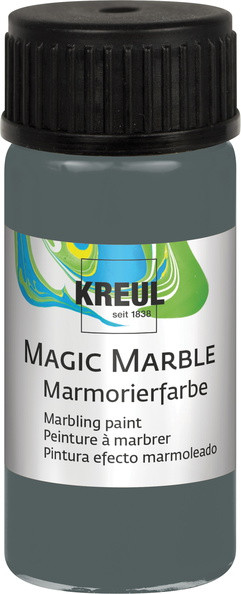 Kreul Magic Marbel Marmorierfarbe, matt, 20 ml, Volcanic Gray