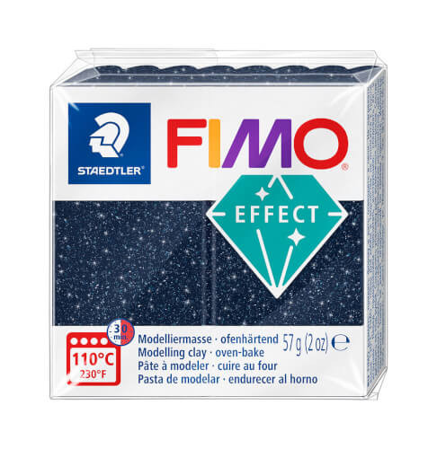 FIMO effect, Modelliermasse, 57 g, Galaxy Blau