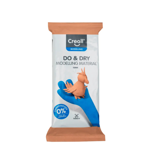 Creall-do & dry, lufthärtende Modelliermasse, 500 g, Terra