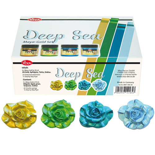 Viva Decor Maya-Gold Set, Deep Sea - 4 x 45 ml